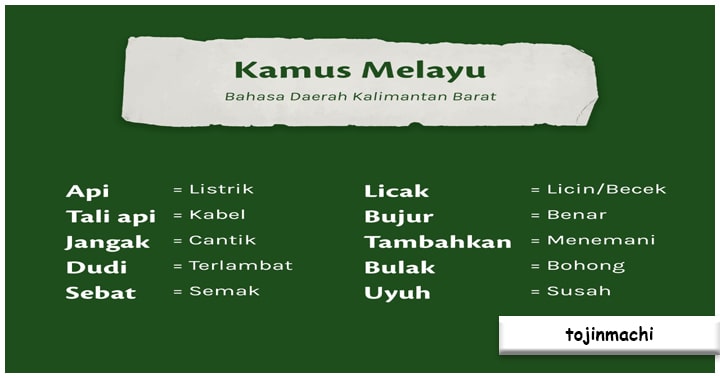 Bahasa Daerah Kalimantan Barat
